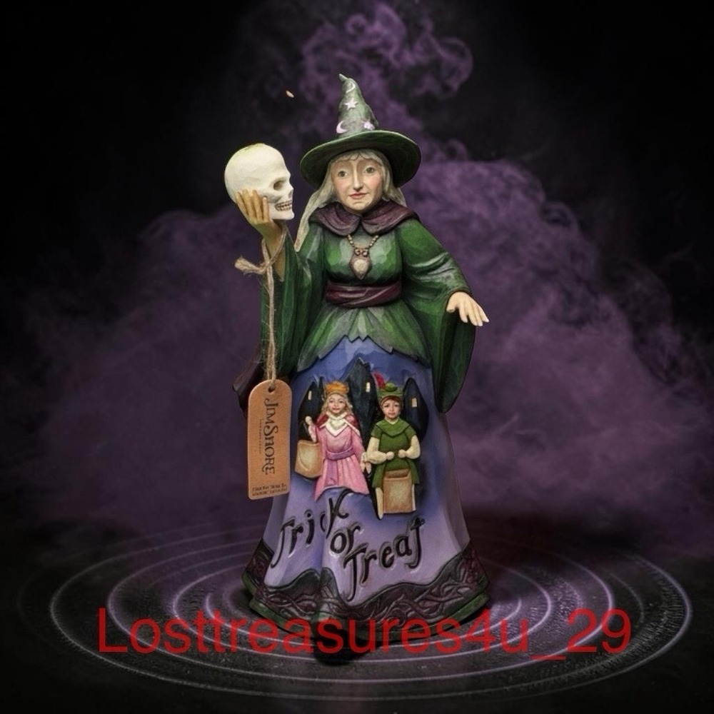 Enesco Jim Shore Halloween Witch Stay For A Spell 4041137  2014 New But No Box